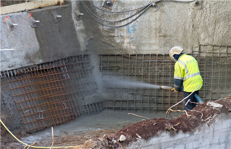 gunite machine for concrete repairs