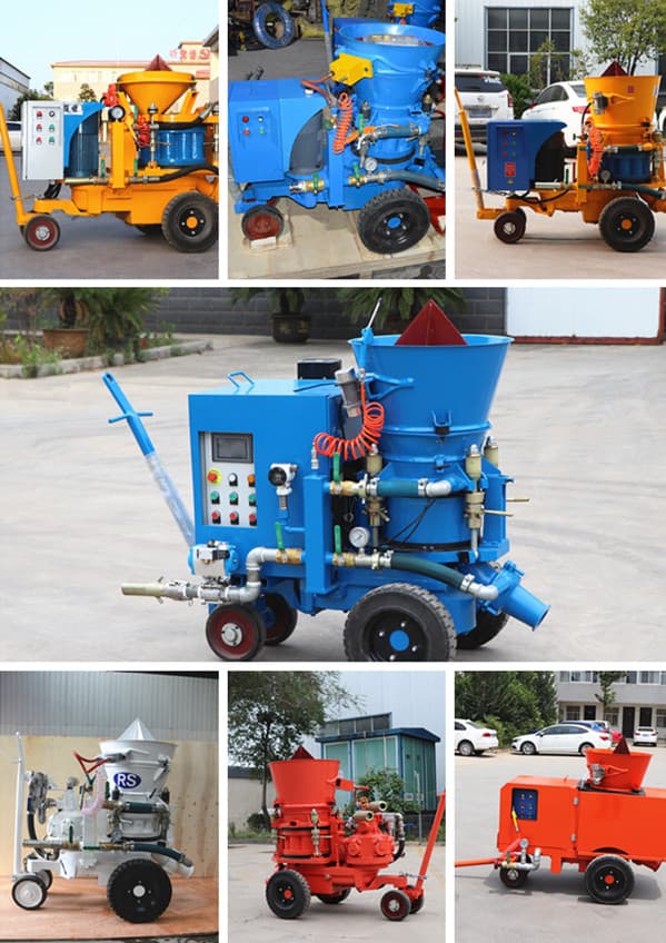 refractory gunning machine for cement factory