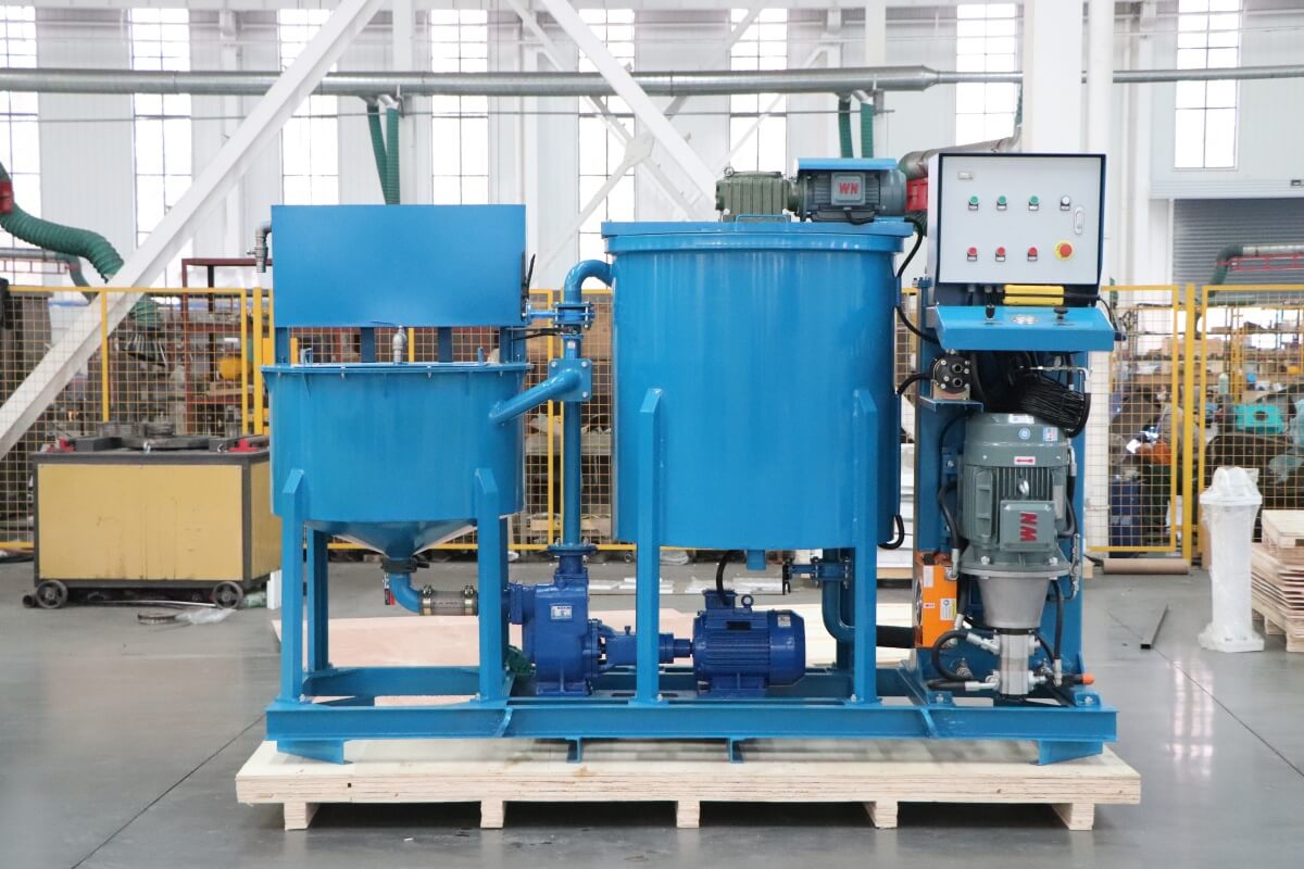 automatic bentonite mixing plant and pump