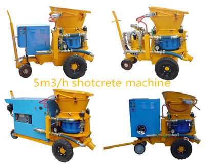 Construction hardware dry mix shotcrete machine