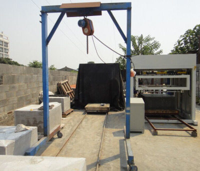 foam concrete blocks wire cutting machine