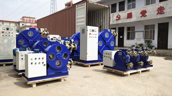 peristaltic pump for treating wastewater