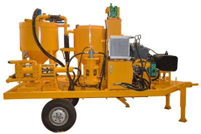 plunger type diesel engine grout plant