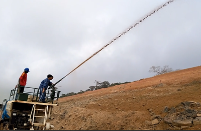hydroseeding machine