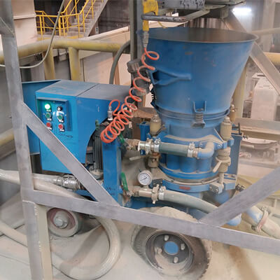 dry mix refractory shotcreting machine manufacturers