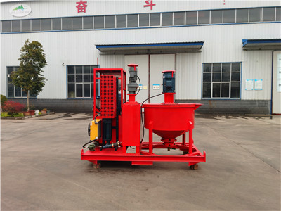 cement mixing grout pump plant