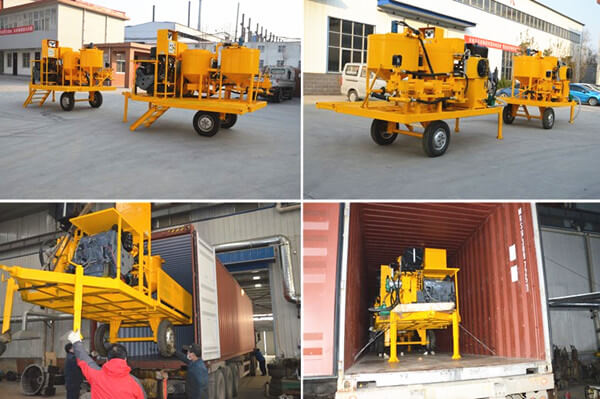 ：wheel mounted cement grout mixing plant