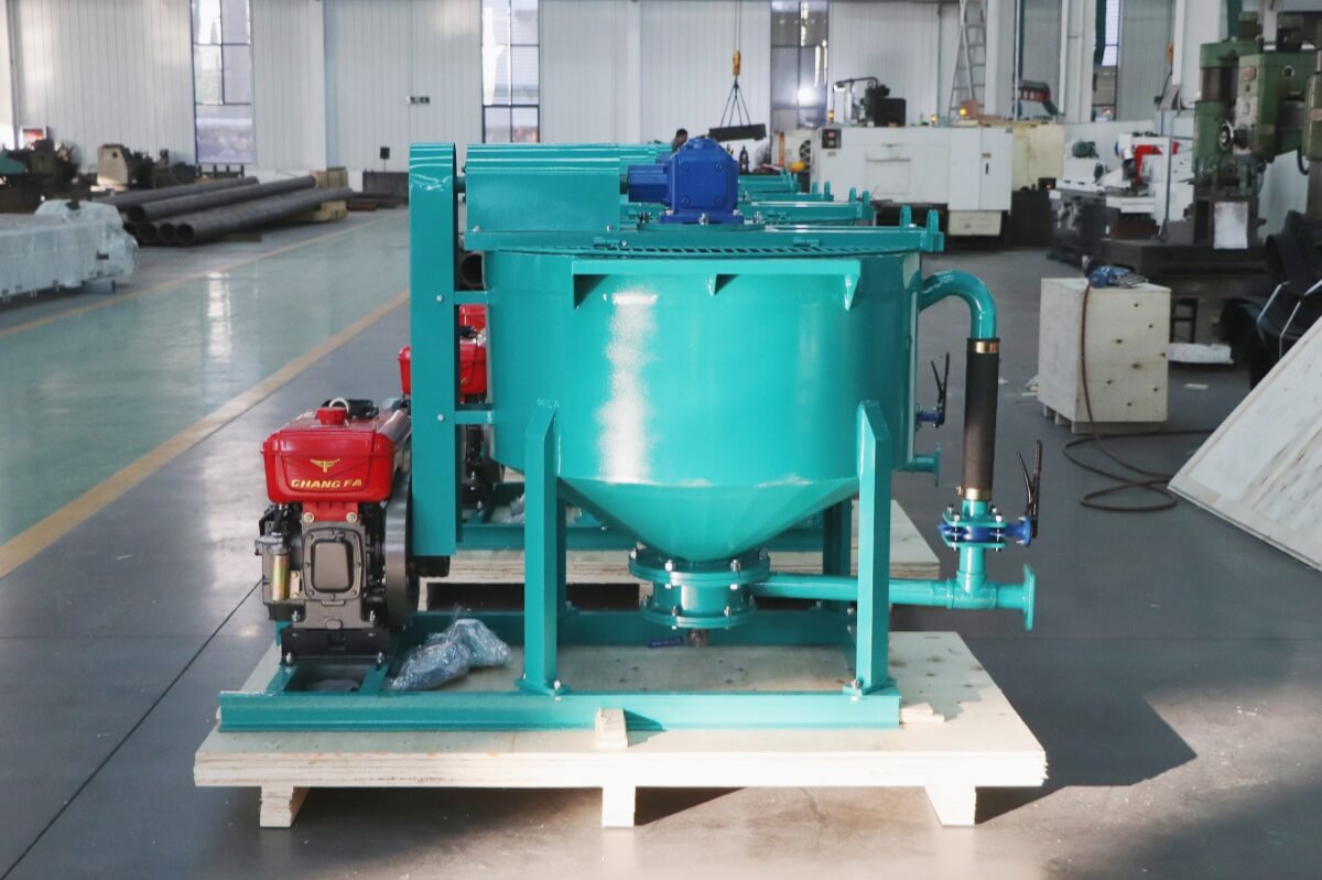 diesel driven cement grout mixer