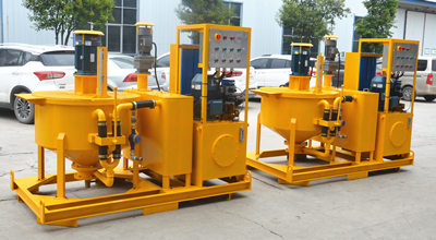 Injection grouting plant for ground improvement