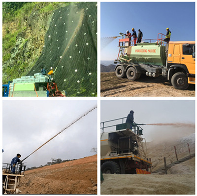 hydroseeding machine for green design