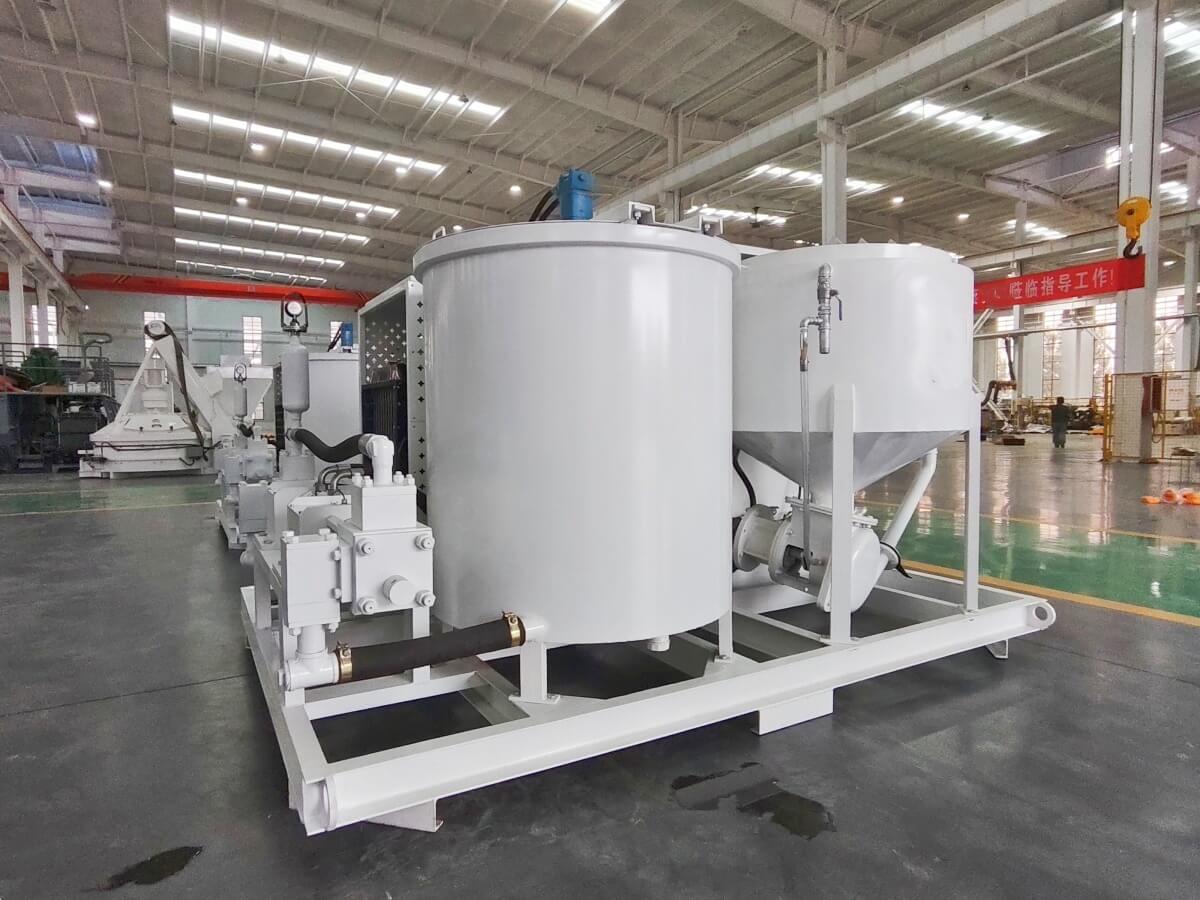 grout plant for the tunneling project