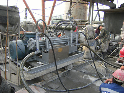 grout injection pump construction
