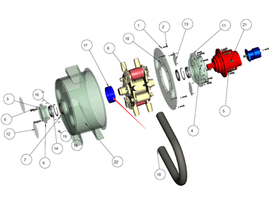 Bearing protection device of hose pump