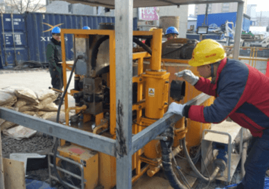grout machine for mixing bentonite