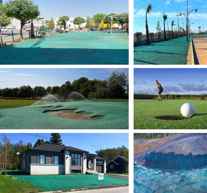 hydroseeder for golf course