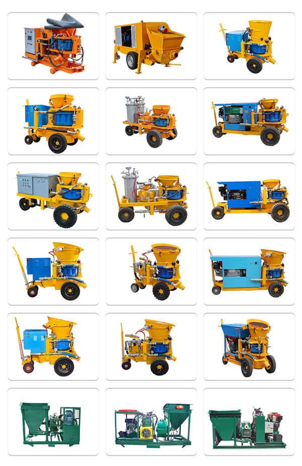 wet  dry concrete spraying machine price