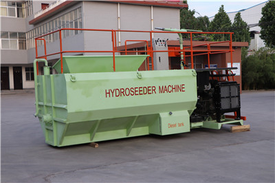 Hydro seeder with soil
