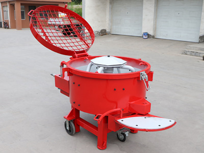 Small electronically controlled refractory mixing machine
