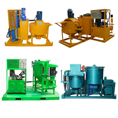 piston type electric motor grout plant