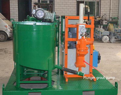 grout mixer pump station