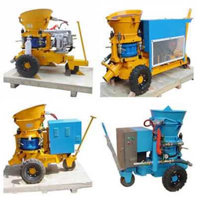 dry mix shotcrete concrete machine