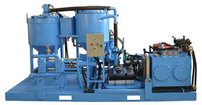 piston type diesel engine grout station