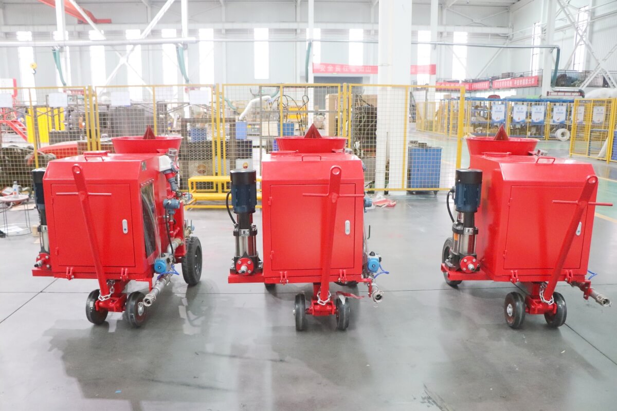 electric dry mix shotcrete machine