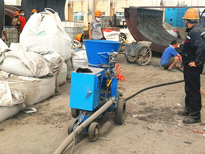 shotcrete machine for spray refractory