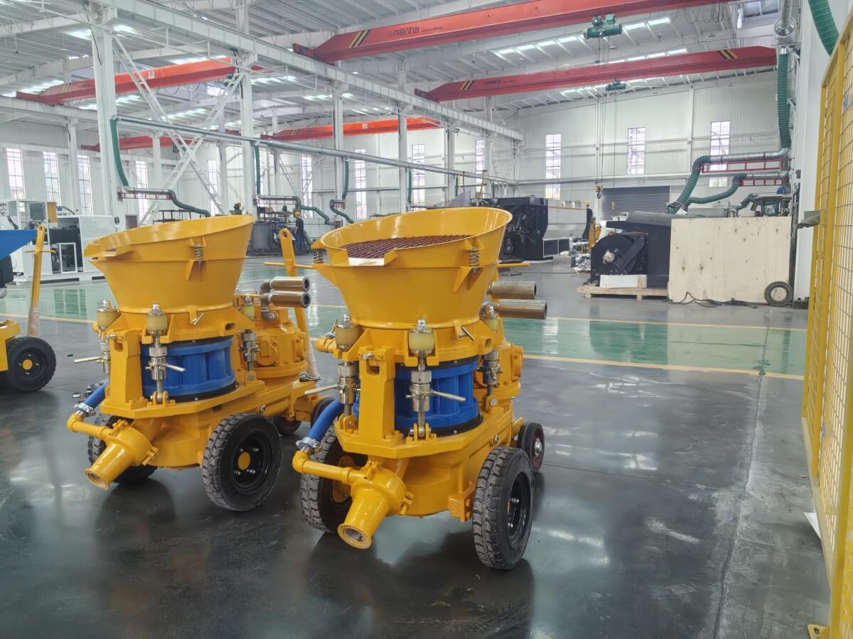 shotcrete machine for hillside project
