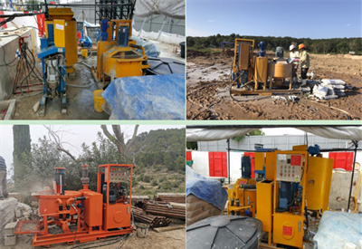 Injection grouting plant for ground improvement