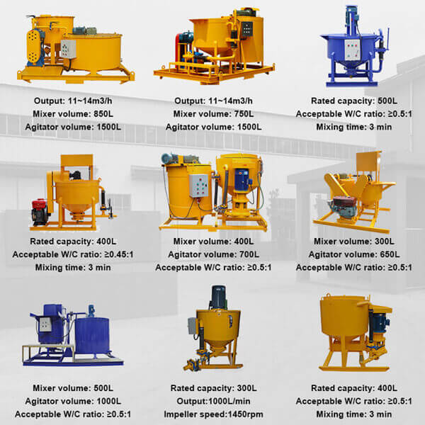 high speed grout mixer