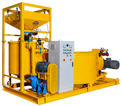 High efficiency large scale grouting pump station