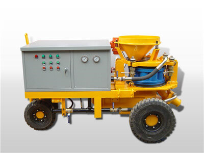 Blast proof shotcrete machine