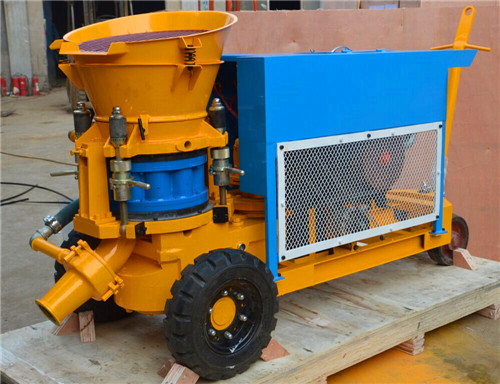 dry shotcrete machine with diesel engine