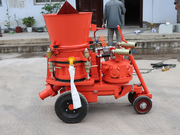 gunning & short creting machine for installation at sites