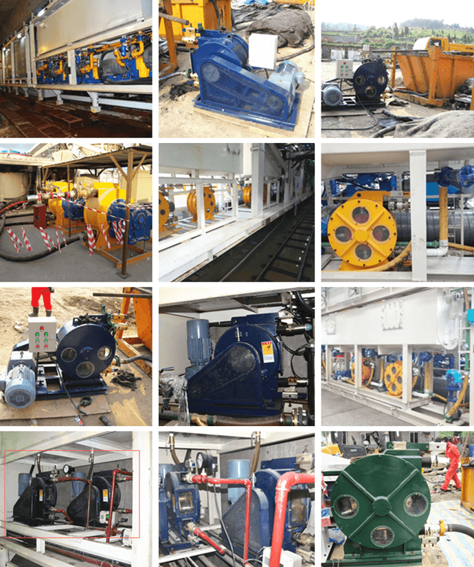 application of Squeeze hose concrete pump