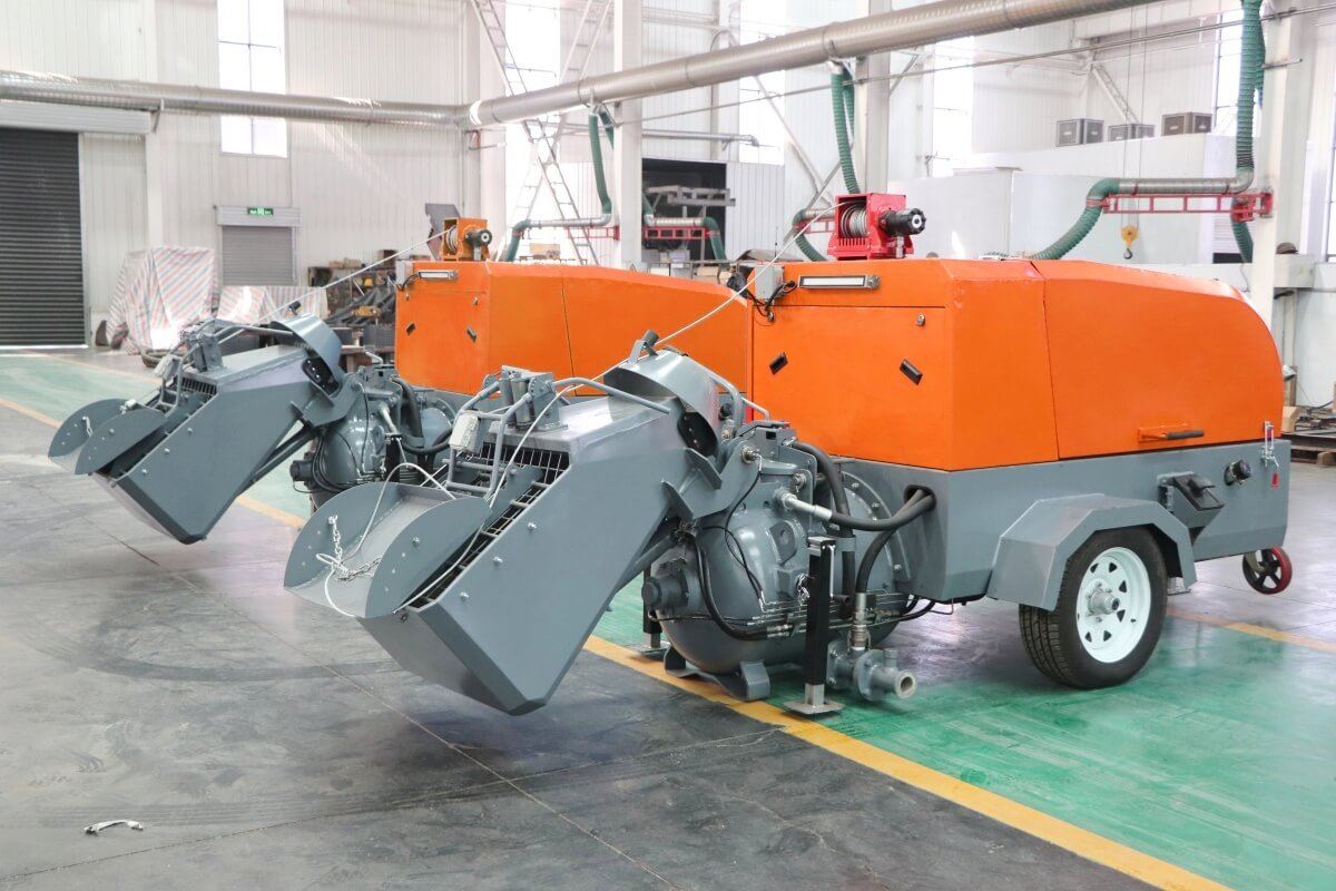 Pneumatic Semi-dry mortar conveyor for floor screed