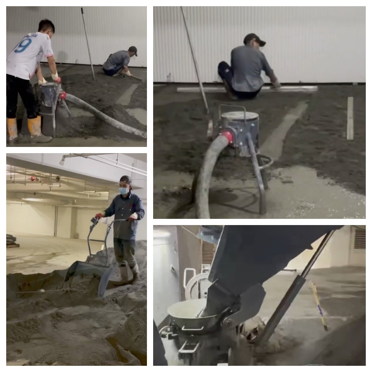 floor screed conveyor application