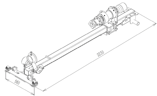 portable DTH drilling machine dimensions