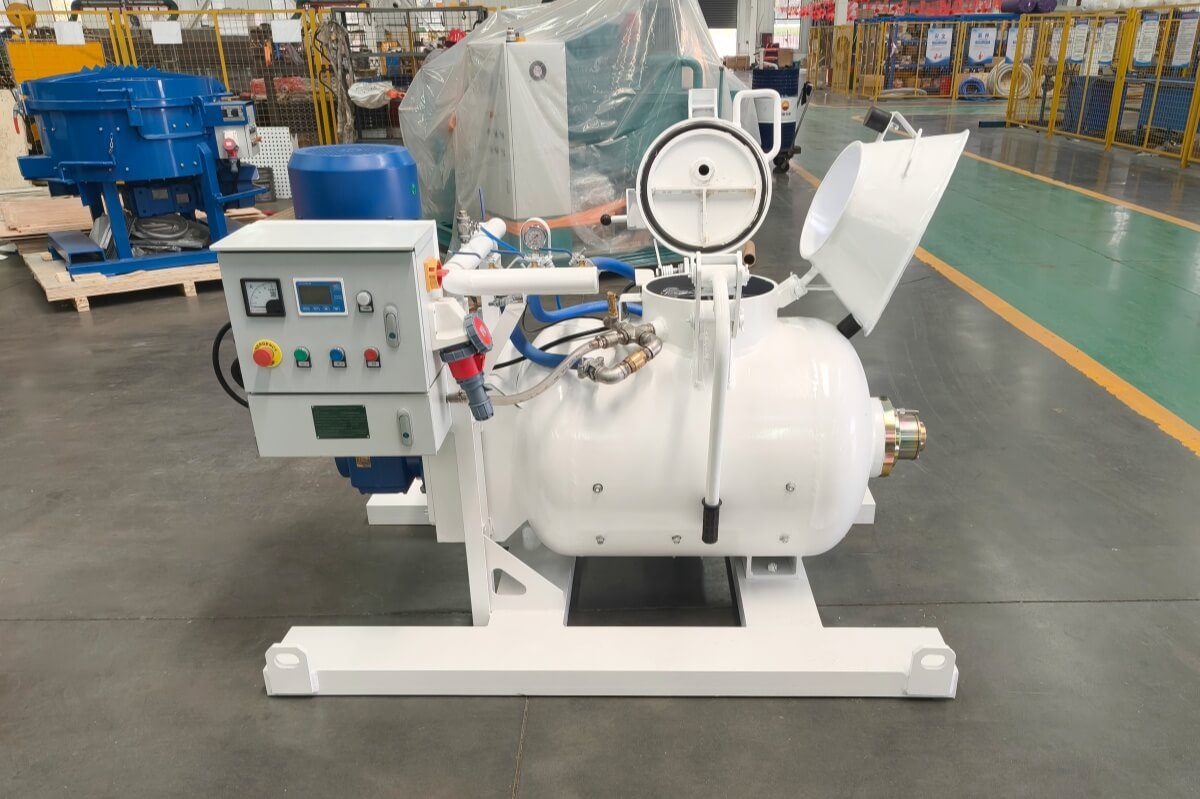 pneumatic refractory mortar mixing pump