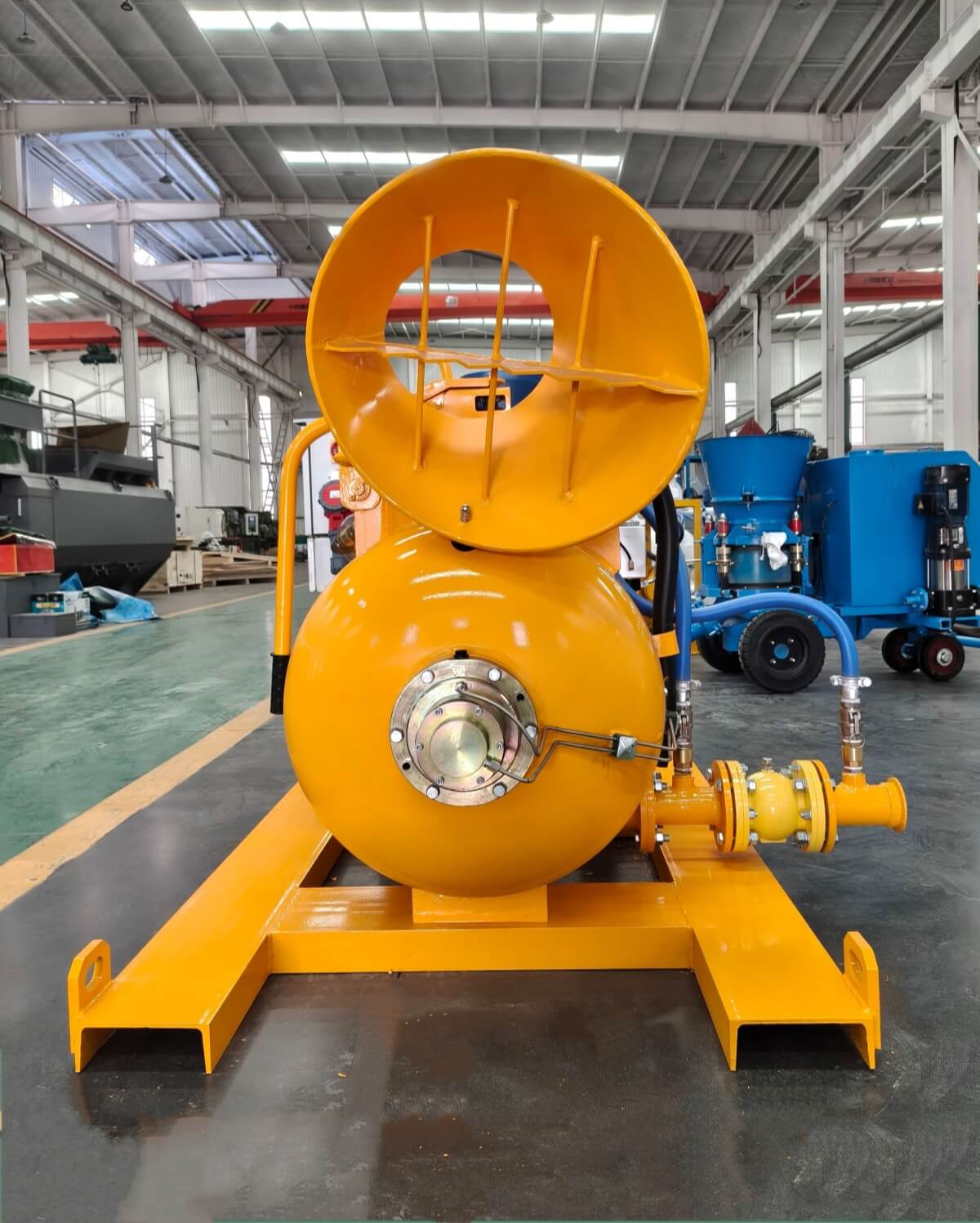 pneumatic mortar mixing pump