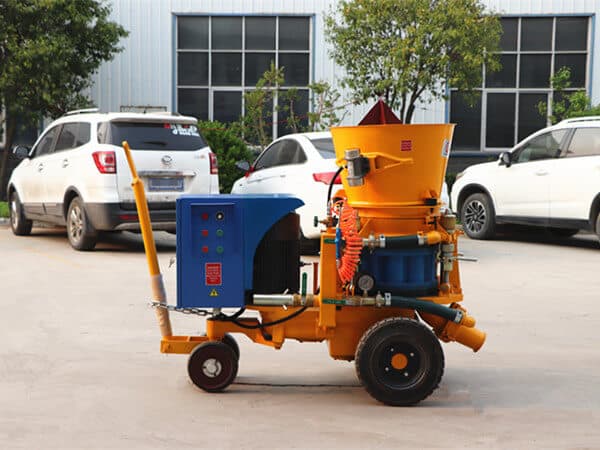 gunning machine for refractory installation