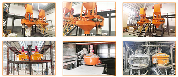 planetary concrete mixer application