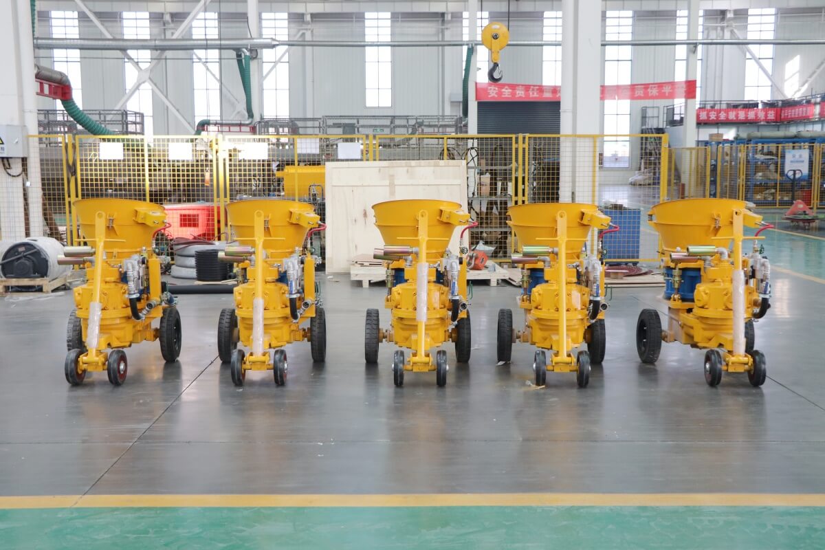 pneumatic gunite machine
