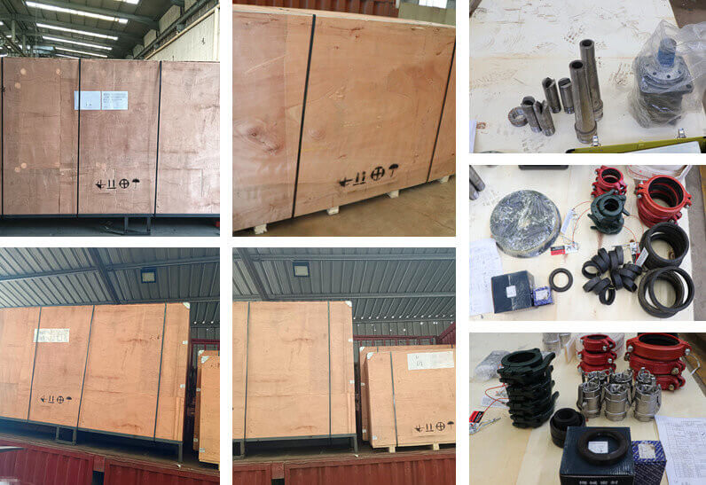 package and shippment of skid mounted hydroseeder
