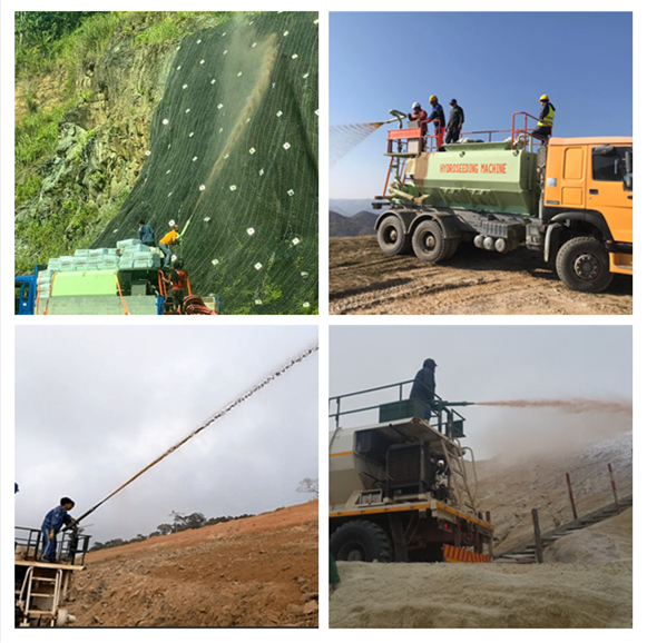 hydroseeding machine application