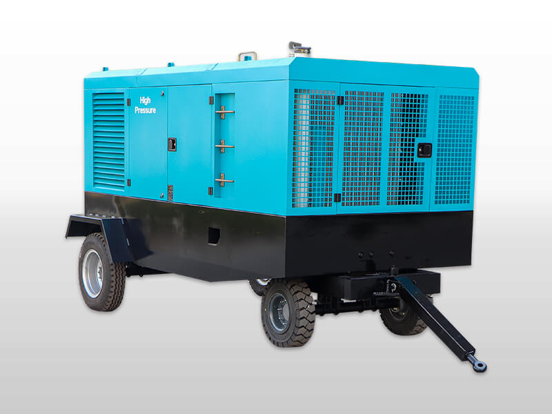 diesel air compressor with trailer