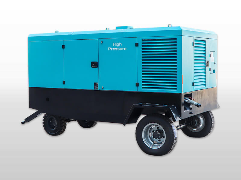 trailer mounted diesel air compressor