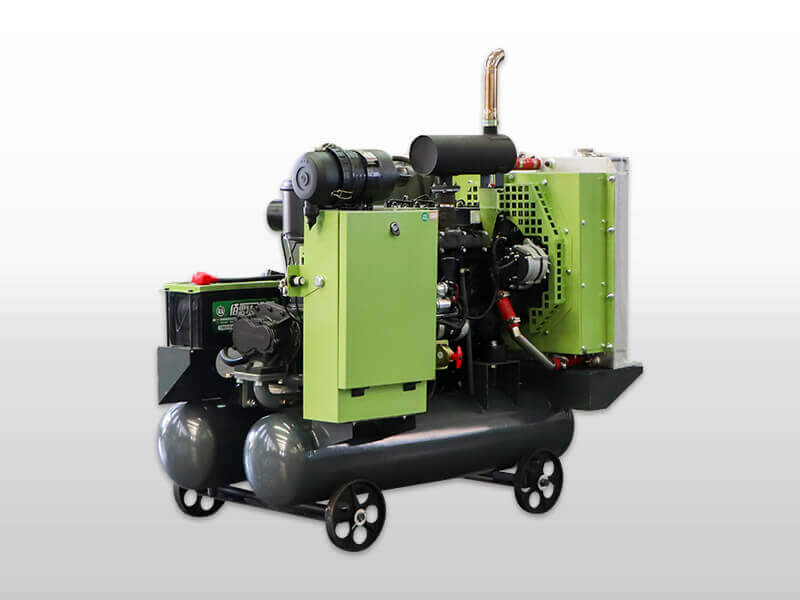 diesel powered screw air compressor