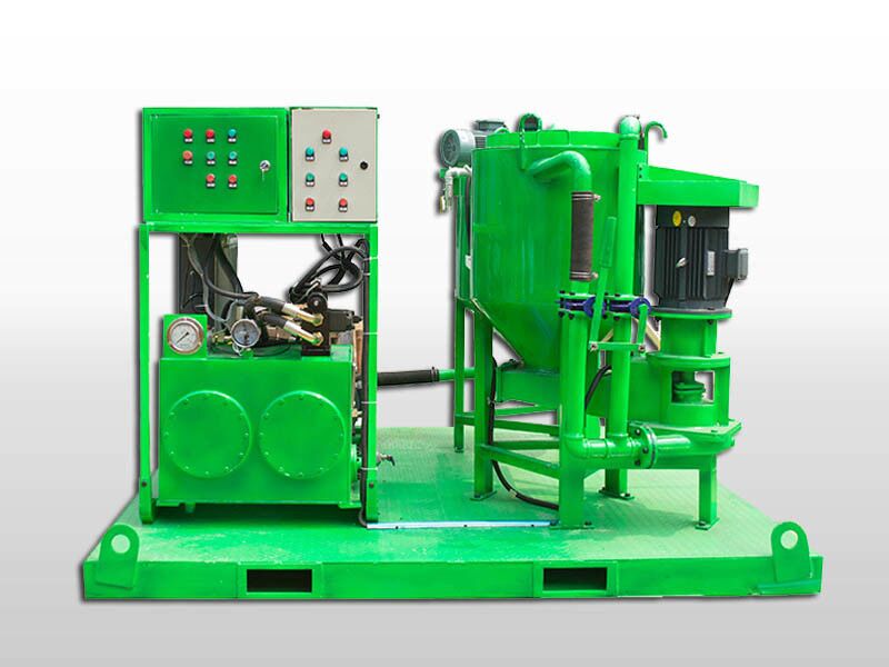 grout pump plant